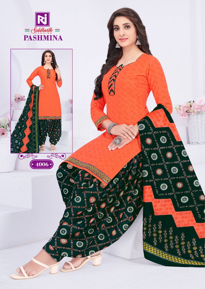 Siddharth Pashmina 4 Regular Wear Wholesale Cotton Readymade Catalog
